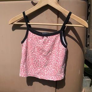 Super cute pink cheetah tank top